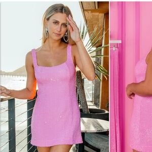 Show Me Your MuMu Pink Mini Dress